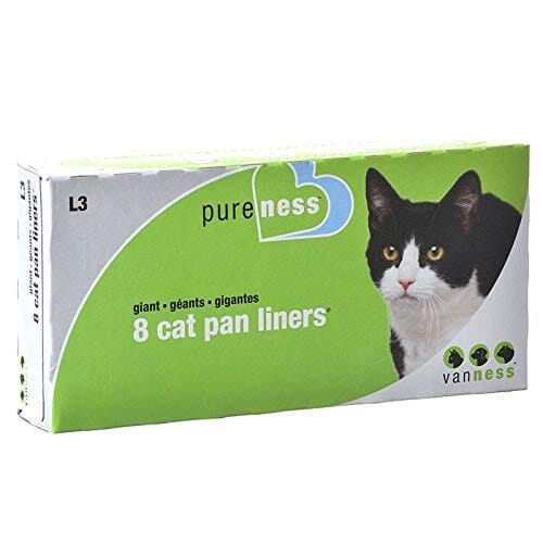 Van Ness Cat Pan Liners - Ivory - Giant - 8 Count  