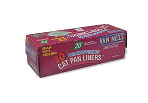 Van Ness Drawstring Cat Pan Liners - Ivory - Medium - 10 Count