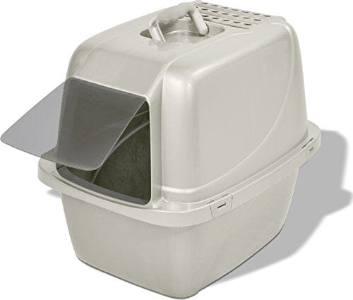 Van Ness Enclosed Cat Litter Pan - White - Large  