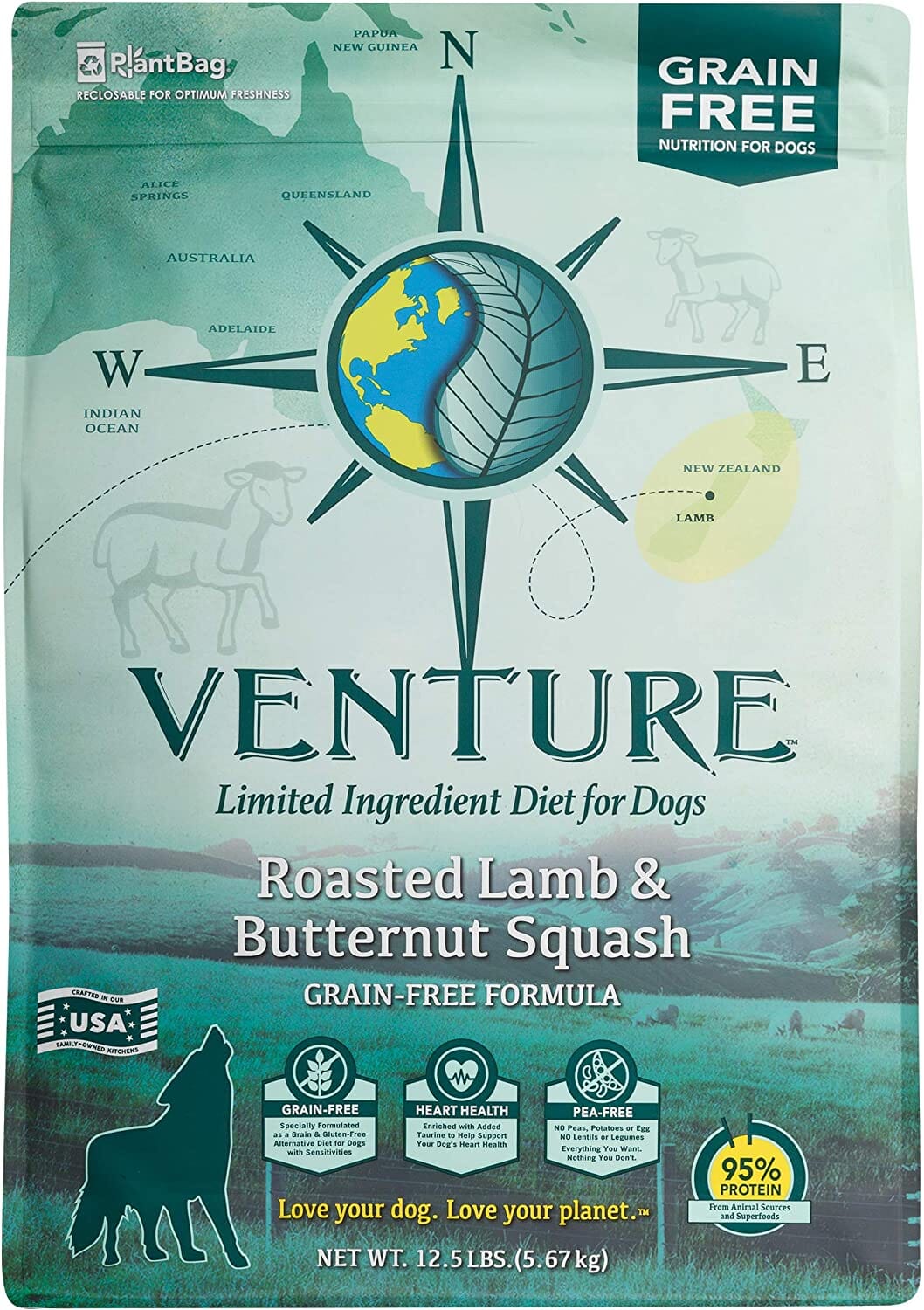 Venture Limited Ingredient Diet Grain-Free Dry Dog Food - Lamb - 12.5 Lbs  