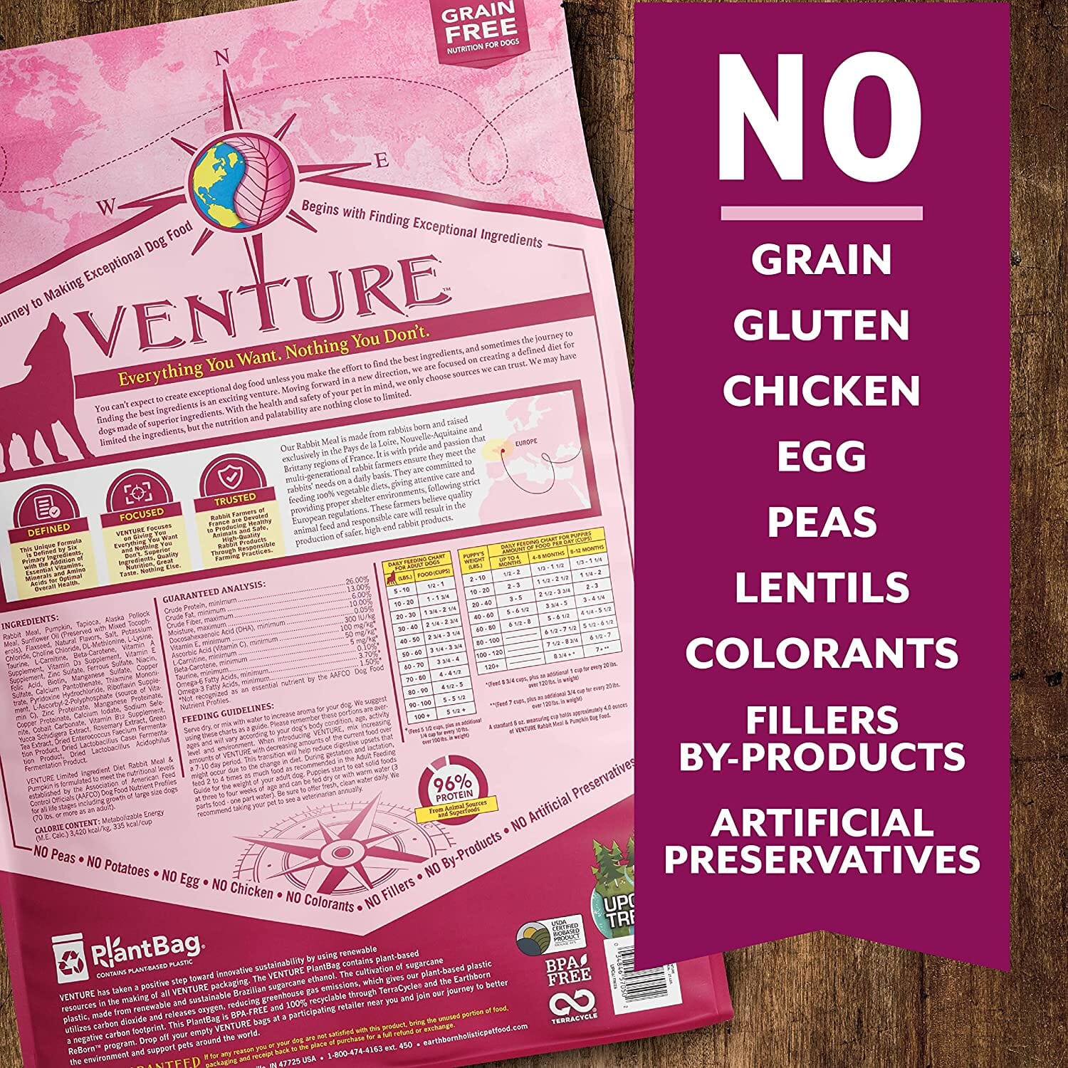 Venture Limited Ingredient Diet Grain-Free Dry Dog Food - Rabbit - 12.5 Lbs  