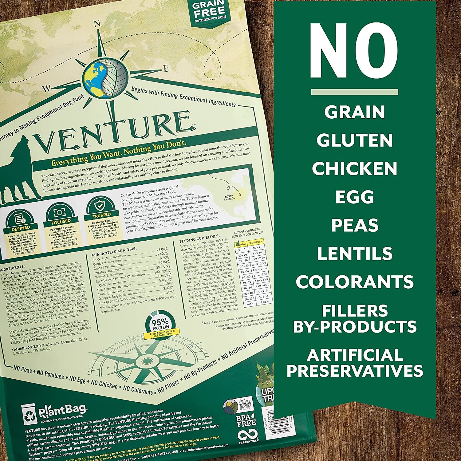 Venture Limited Ingredient Diet Grain-Free Dry Dog Food - Turkey/Squash - 12.5 Lbs  