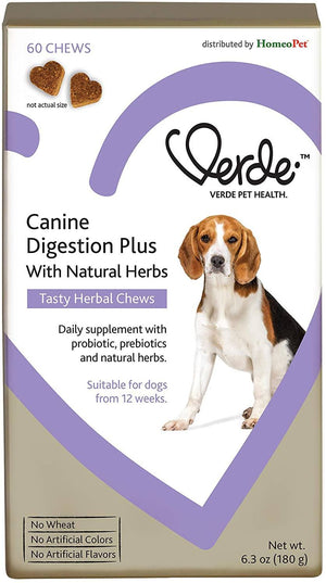 Verde Canine Digestion Plus Formula Dog Supplements - 60 Count - 6.3 oz