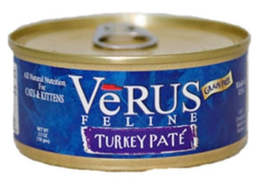 Verus Grain-Free Turkey Canned Cat Food - 5.5 oz Cans - Case of 24