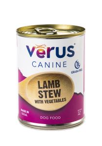 Verus Lamb Stew with Vegetables Canned Dog Food - 13 oz Can - Case of 12  