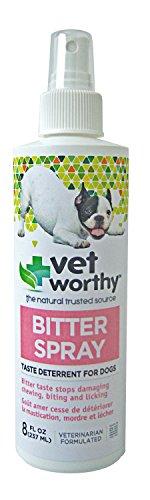 Vet Worthy Bitter Spray Training Cat and Dog Repellents - 8 oz Liquid Bottle  