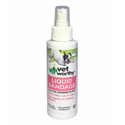 Vet Worthy First Aid Liquid Bandage For Dogs - 4 oz Bottle  