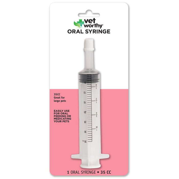 Vet Worthy First Aid Pet Oral Syringe Medical Dog Supplies - 35 cc