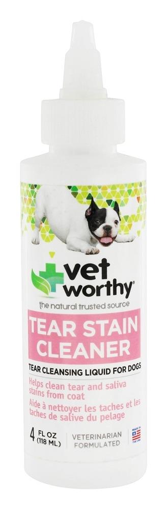 Vet Worthy First Aid Tear Stain Cleaner for Dogs and Cats - 4 oz Bottle  