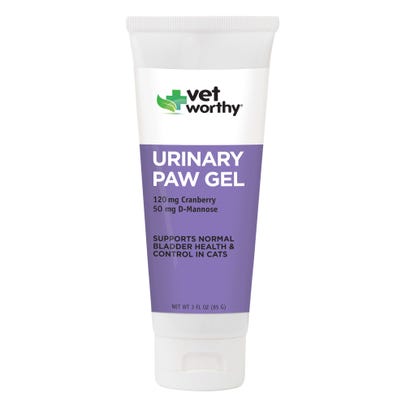 Vet Worthy First Aid Urinary Paw Gel Aid Cat Healthcare - 3 oz Gel Tube  