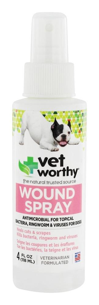 Vet Worthy First Aid Wound Spray For Dogs - 4 oz Bottle  