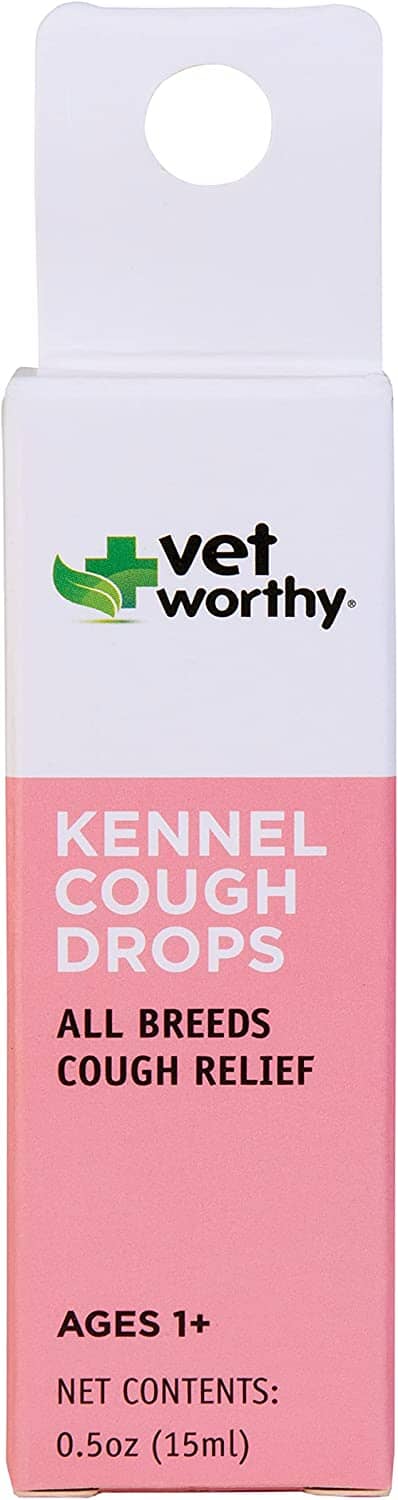 Vet Worthy Kennel Cough Drops for Dogs - .5 Oz Liquid Bottle  