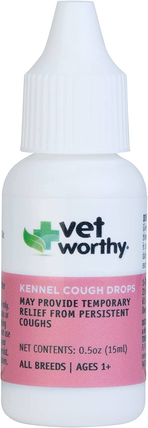 Vet Worthy Kennel Cough Drops for Dogs - .5 Oz Liquid Bottle  