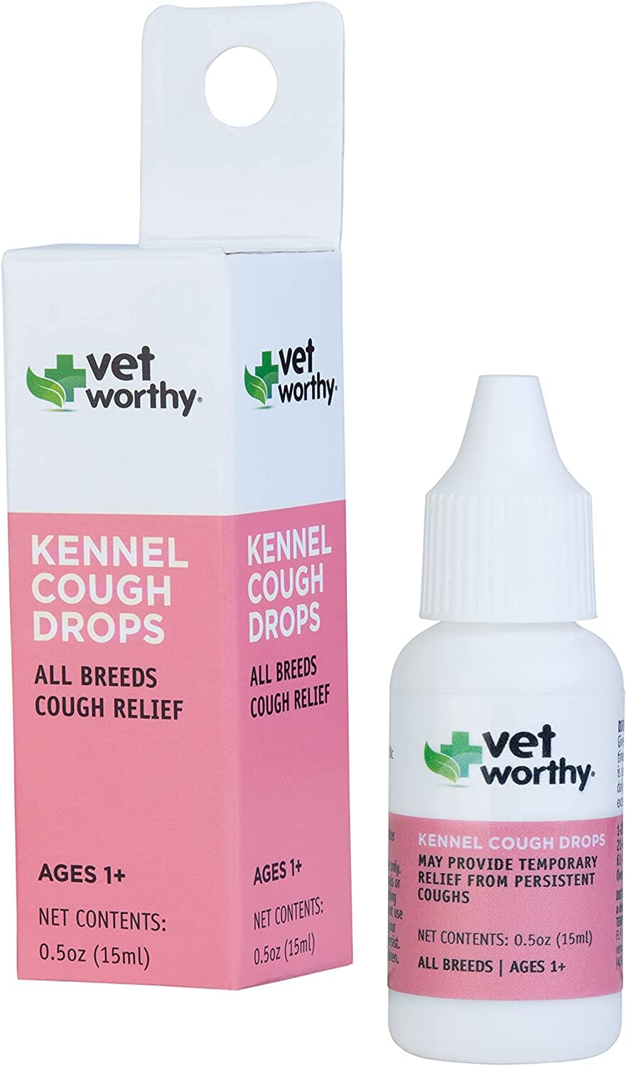 Vet Worthy Kennel Cough Drops for Dogs - .5 Oz Liquid Bottle  