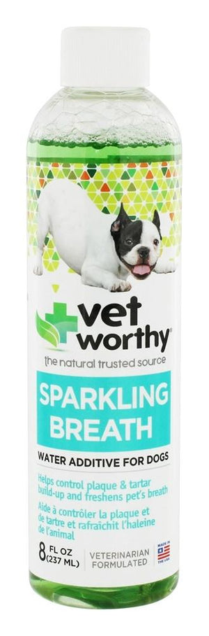 Vet Worthy Sparkling Breath Dental Dog Care - 8 oz Bottle