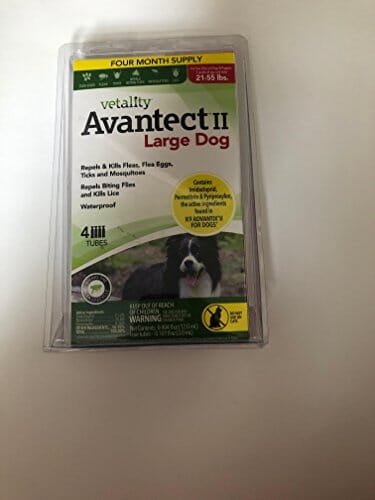 Vetality Avantect II Flea and Tick for Dogs - Large - 21 - 55 Lbs  