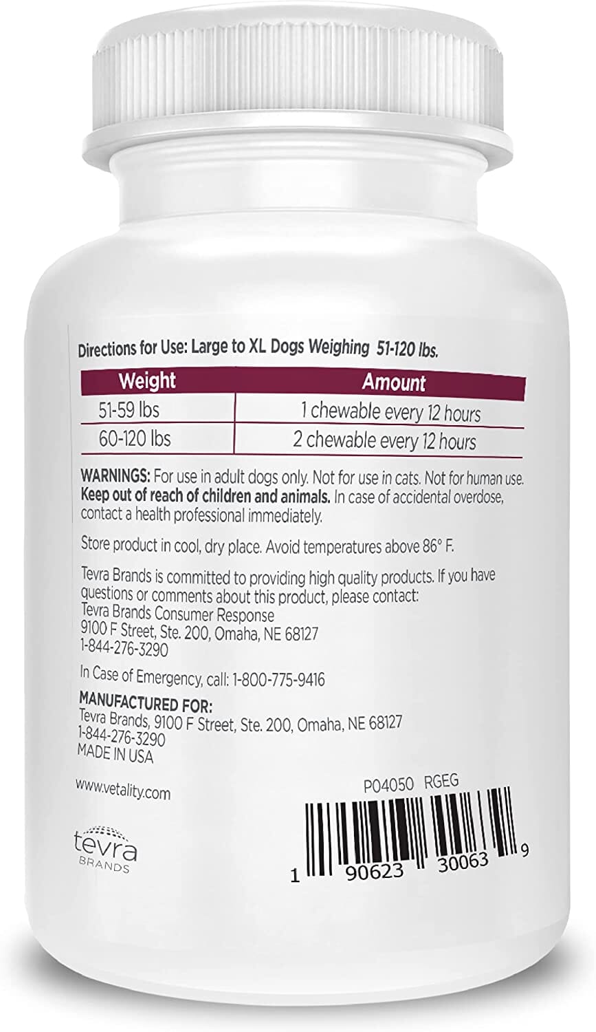 Vetality Canine Aspirin Small-Med Dogs 10-50 Lbs - Small /Medium - 75 Count  