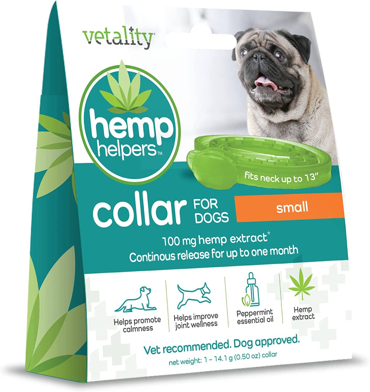 Vetality Hemp Helpers Collar for Dogs - Small - 1 Count  