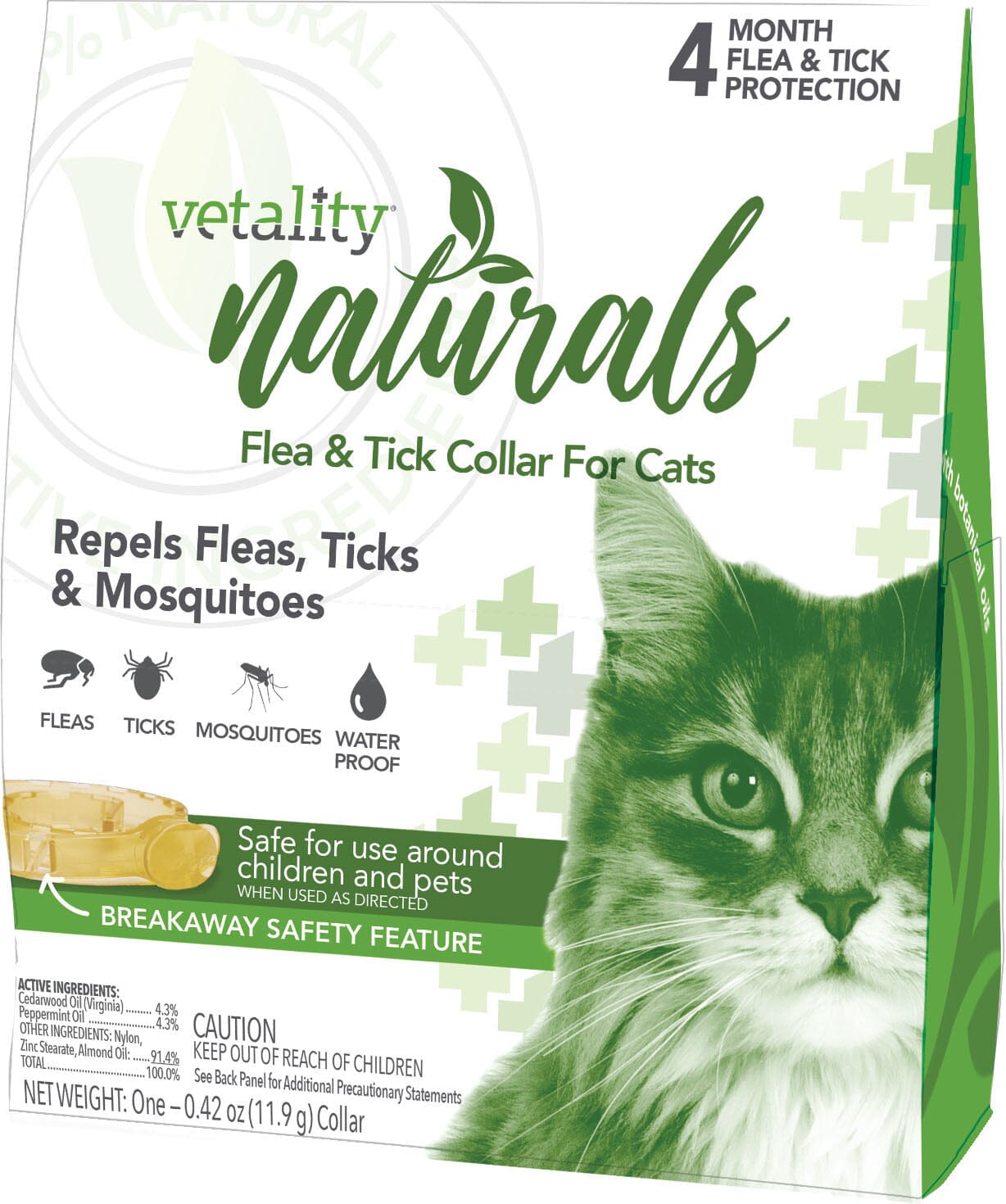 Vetality Naturals Flea & Tick Collar for Cats and Dogs - O/S  