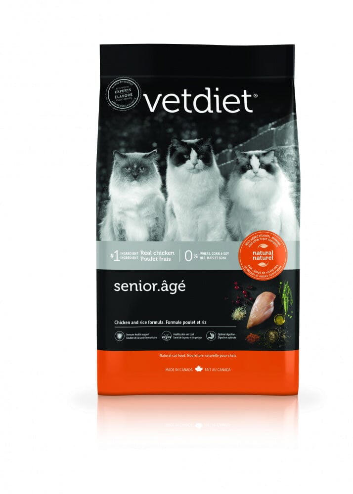 Vetdiet Chicken & Rice Formula Senior Dry Cat Food  