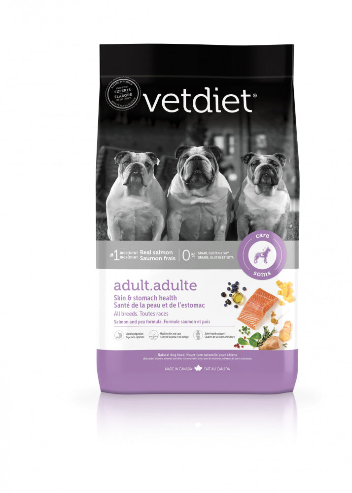 Vetdiet Salmon & Pea Formula Adult Skin & Stomach Health All Breeds Dry Dog Food  