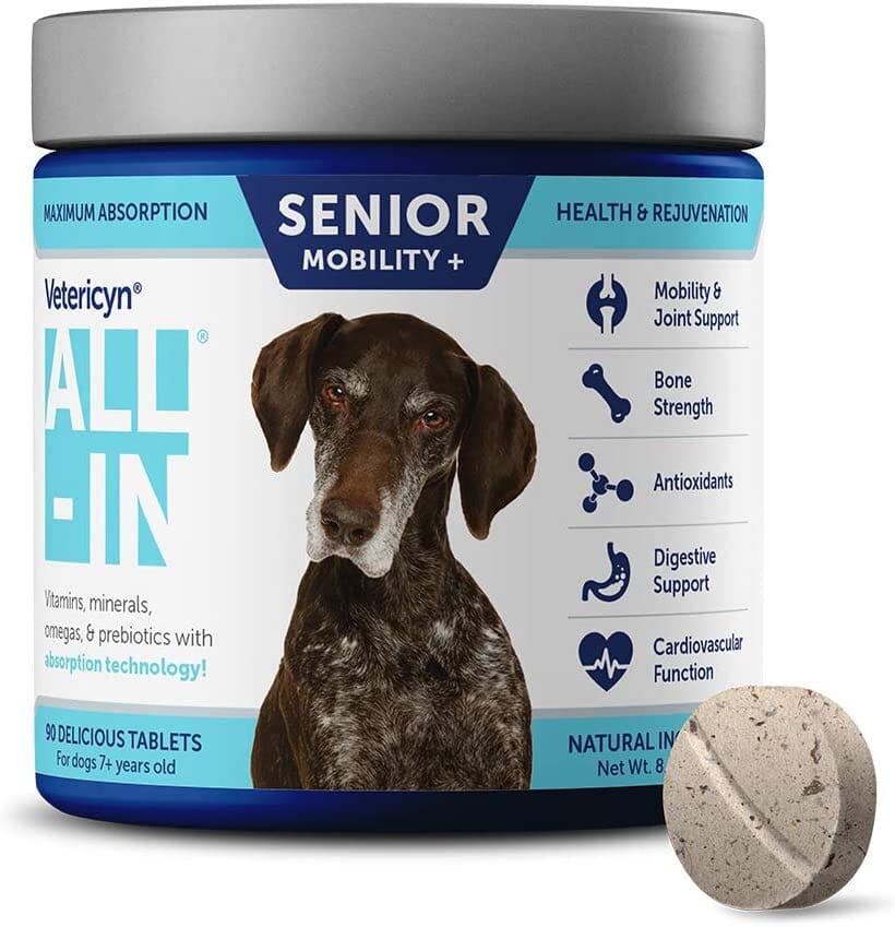 Vetericyn All In Senior Dog Supplements - 90 Count  