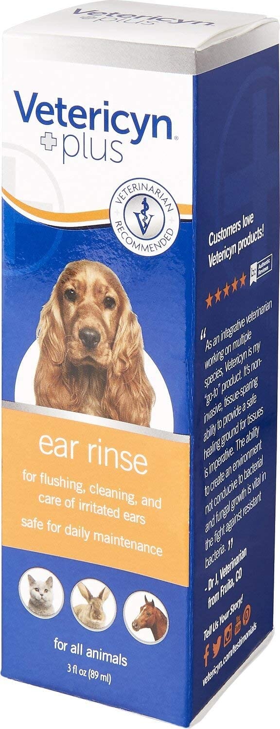 Vetericyn Plus Antimicrobial Ear Rinse Dog Ear Care - 3 Oz  