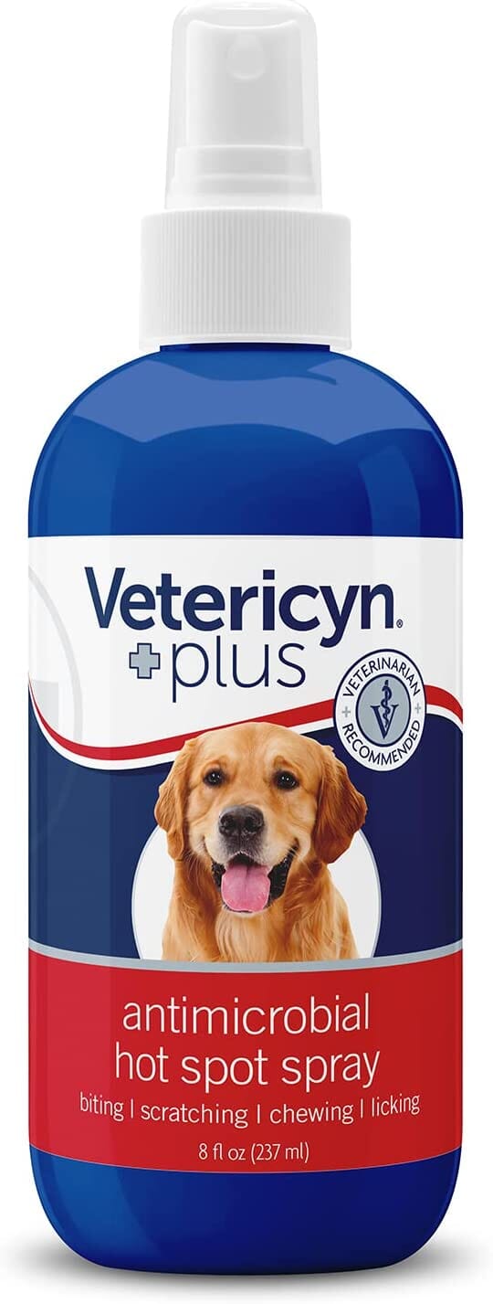 Vetericyn Plus Antimicrobial Hot Spot Spray Dog Wound Care - 8 Oz
