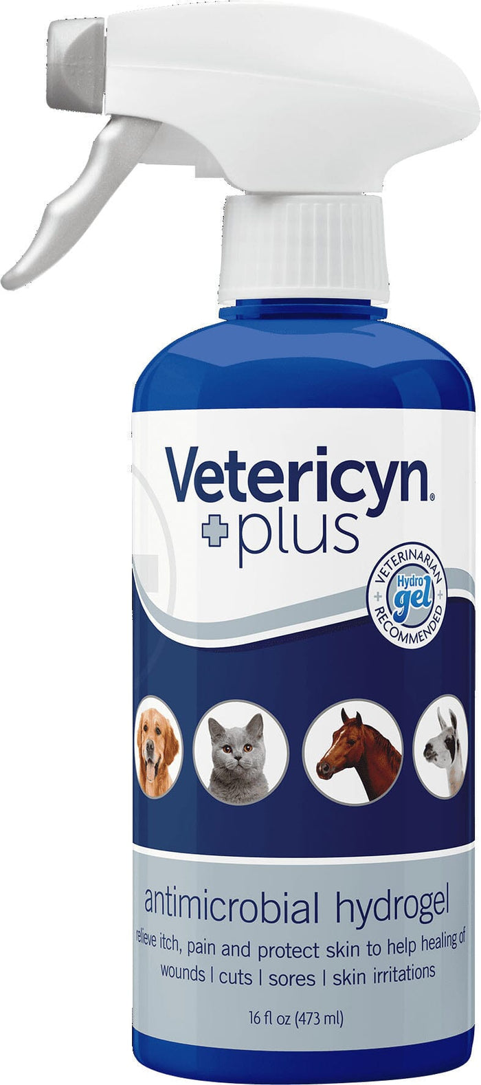 Vetericyn Plus Antimicrobial Hydrogel Veterinary Supplies Sprays/Daubers - 16 Oz