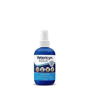Vetericyn Plus Antimicrobial Wound & Skin Care Veterinary Supplies Sprays/Daubers - 3 Oz