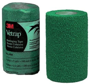 Vetrap Bandaging Tape - Hunter Green - 4 In X 5 Yd - 18 Pack