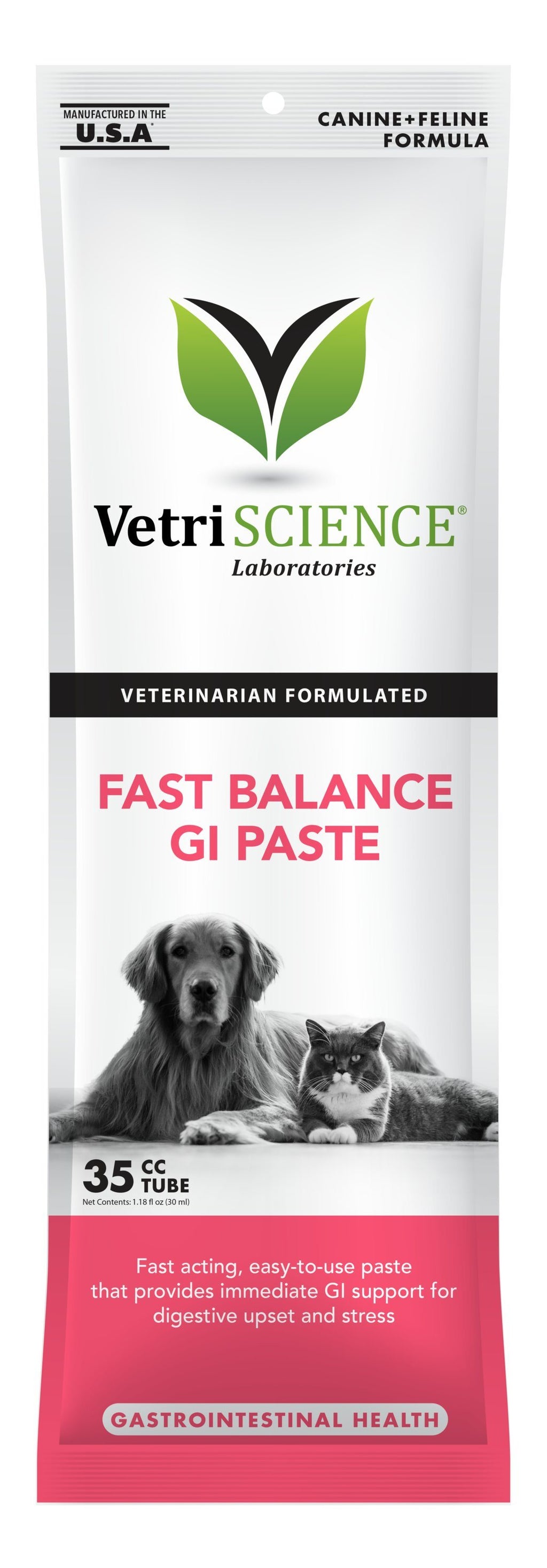 Vetriscience Labs Fast Balance Paste G.I. Paste For Dogs and Cats - 35ct  