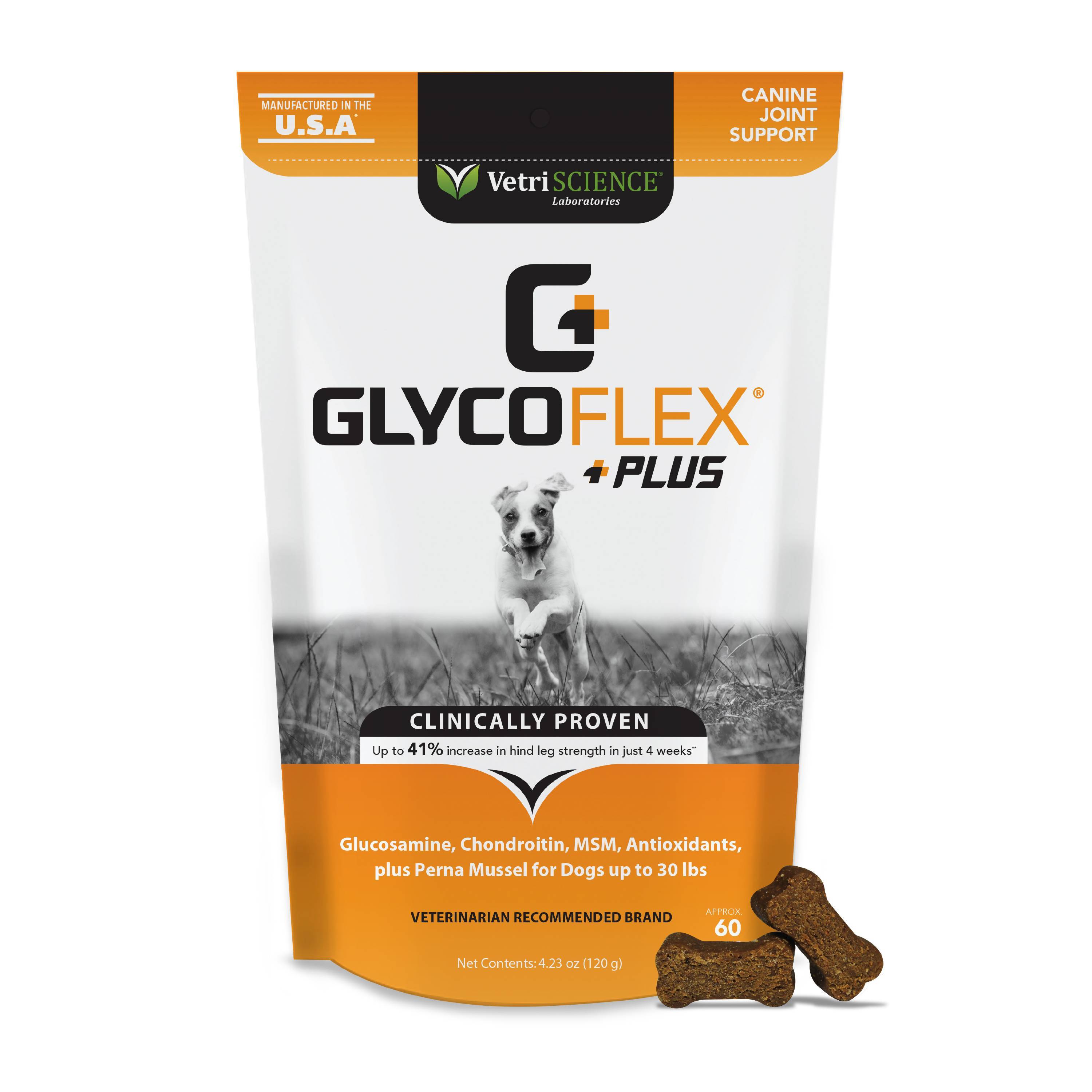 Vetriscience Labs GlycoFlex for Small Dogs Hip and Joint Dog Supplements - 60 ct Pouch  