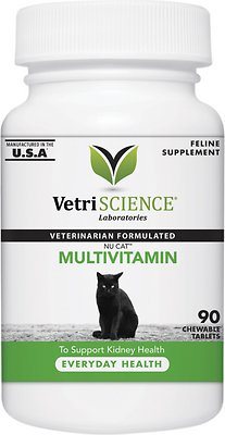 Vetriscience Labs NuCat Bottle of Cat Multi-Vitamin Tablet Cat Supplements  