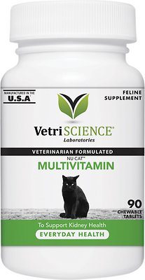Vetriscience Labs NuCat Bottle of Cat Multi-Vitamin Tablet Cat Supplements
