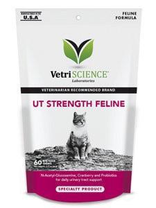 Vetriscience Labs UT Urinary Tract Strength Feline Chewable Cat Supplements - 60 ct Pou...