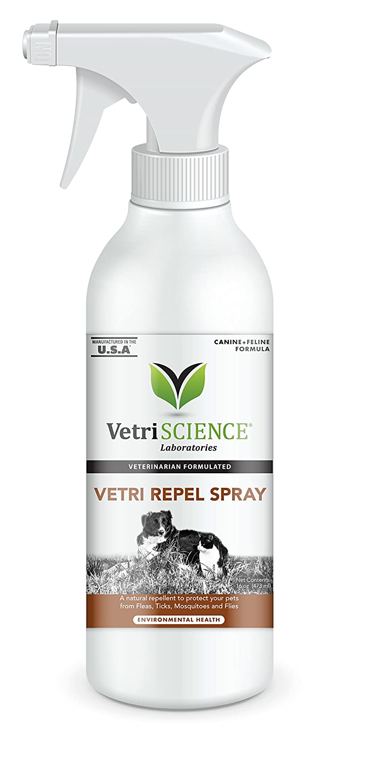 Vetriscience Labs VetriRepel Flea and Tick Spray For Dogs and Cats - 16 oz Bottle  