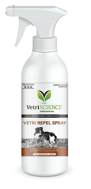 Vetriscience Labs VetriRepel Flea and Tick Spray For Dogs and Cats - 16 oz Bottle