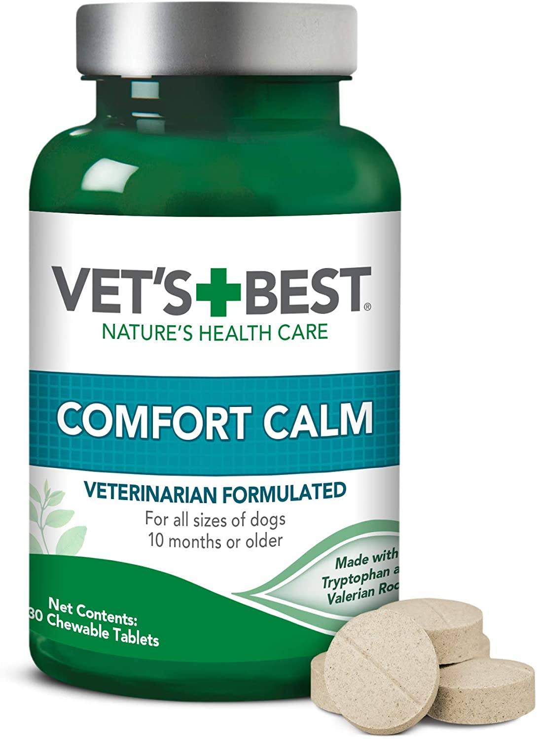 Vet's Best Comfort Calm Dog Supplements - 30 Tablets  