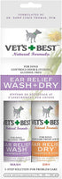 Vet's Best Dog and Cat Ear Wash and Dry Relief - 2 Pack - 4 oz  