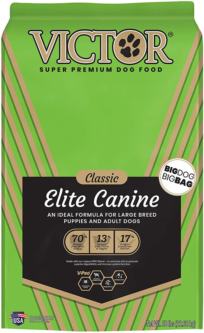 Victor Elite Canine Dry Dog Food - 50 lb Bag