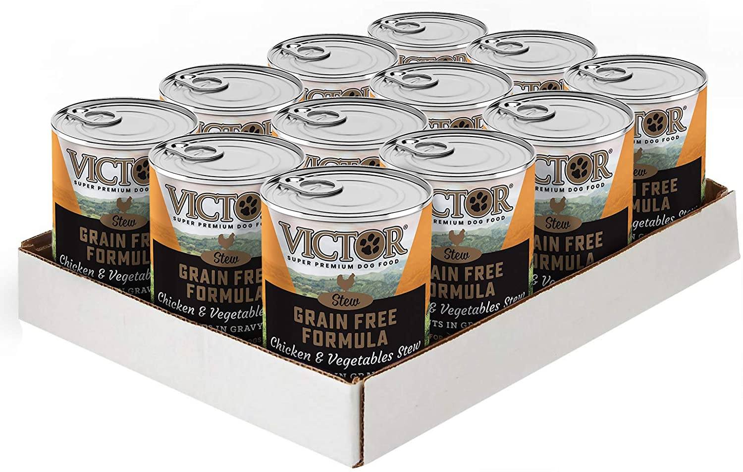 Victor Grain Free Chicken & Vegetable in Gravy Canned Dog Food - 13.2 oz - Case of 12  
