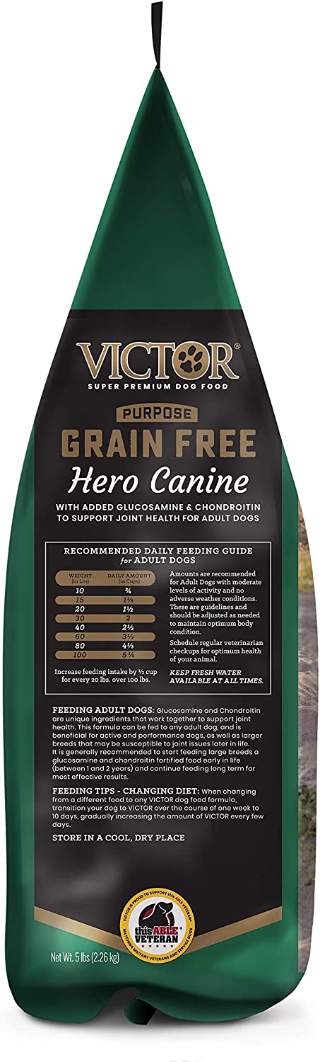 Victor Grain Free Hero Formula Dry Dog Food - 5 lb Bag  