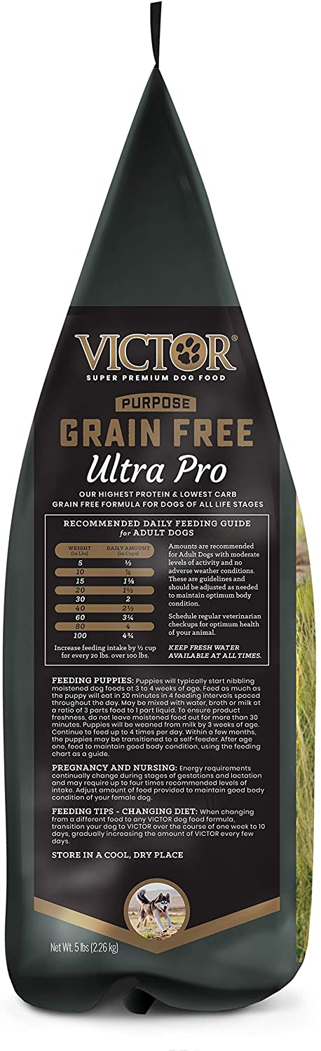 Victor Grain Free Ultra Pro Formula Dry Dog Food - 5 lb Bag  