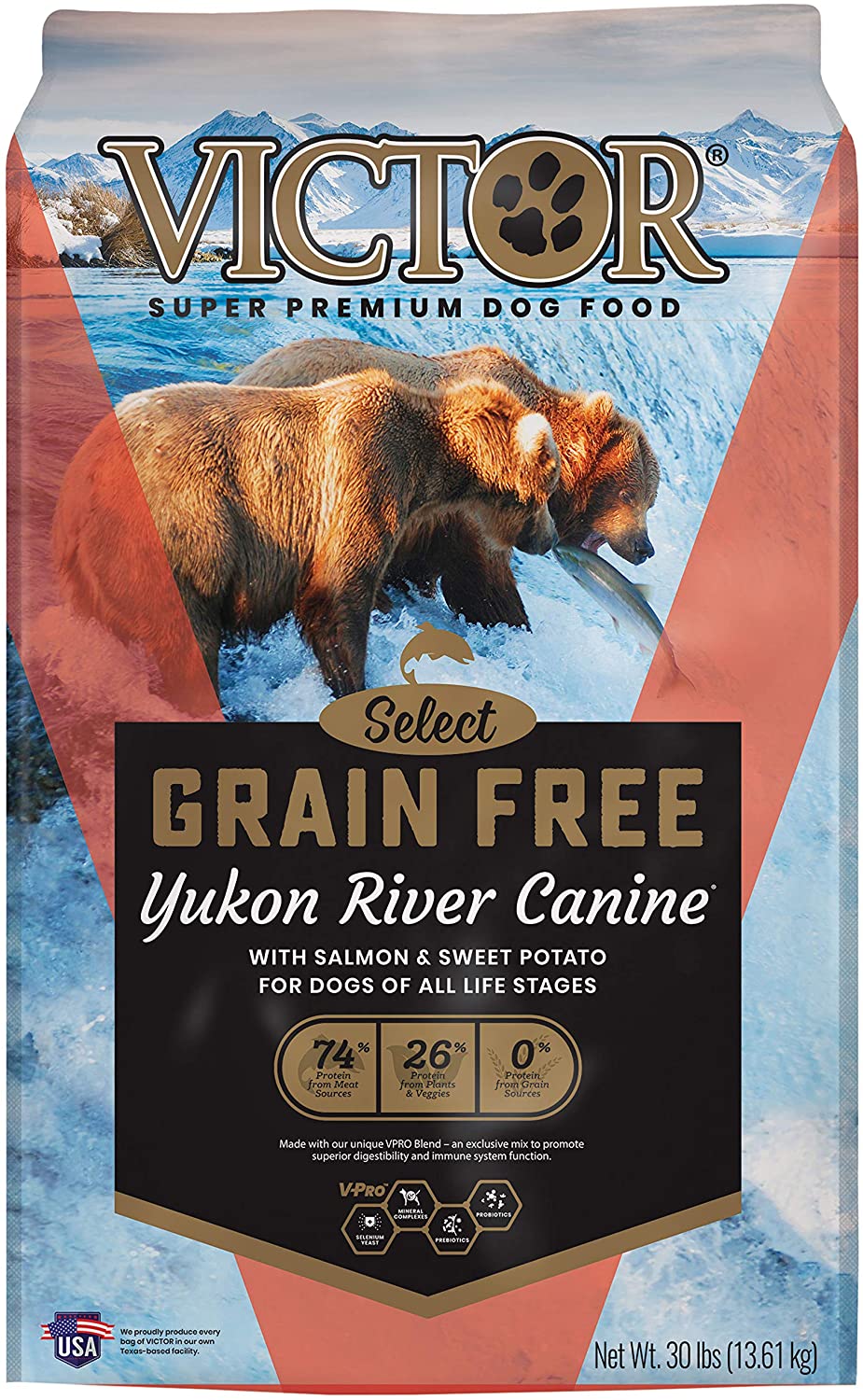 Victor Grain Free Yukon River Formula Dry Dog Food - 40 lb Bag  