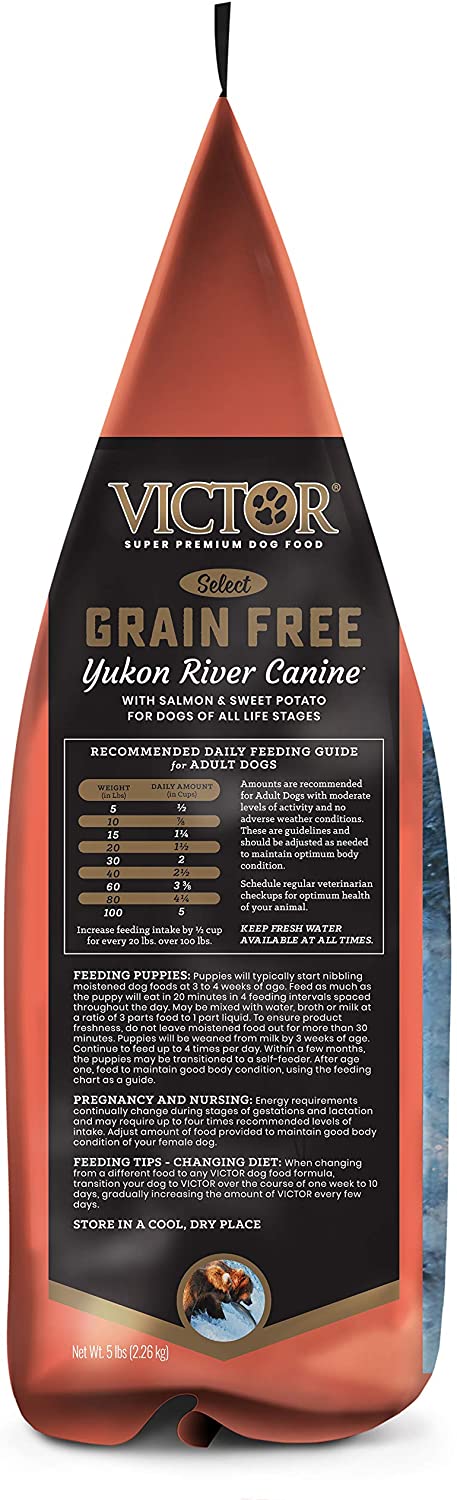 Victor Grain Free Yukon River Formula Dry Dog Food - 5 lb Bag  