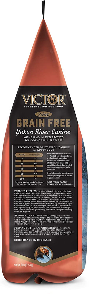 Victor Grain Free Yukon River Formula Dry Dog Food 5 lb Bag