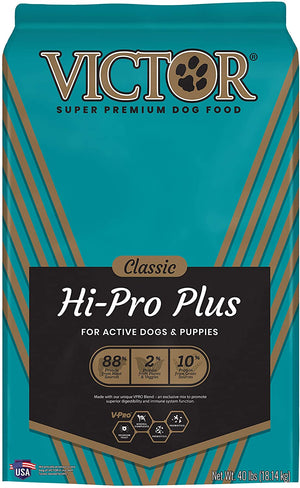Victor Hi-Pro Plus Formula Dry Dog Food - 40 lb Bag