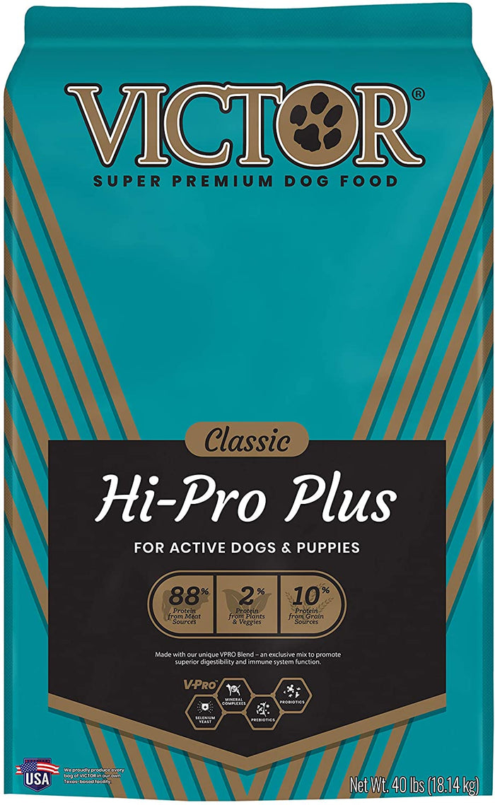 Victor Hi-Pro Plus Formula Dry Dog Food - 40 lb Bag