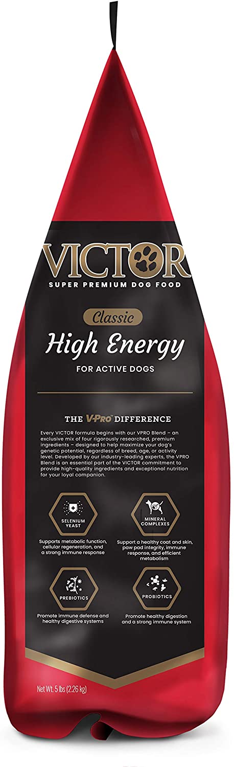 Victor High Energy Formula Dry Dog Food - 5 lb Bag  